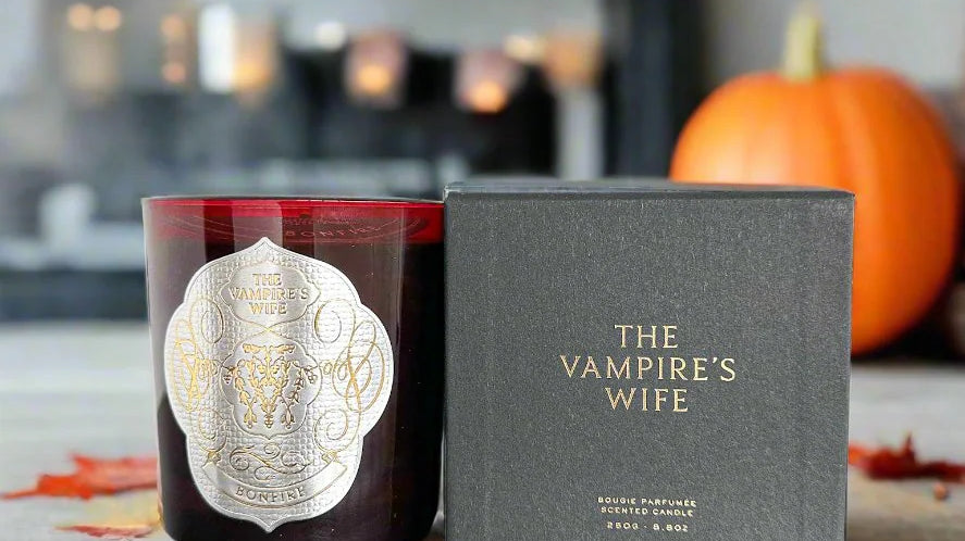 Experience the Best Halloween Candle: The Vampire's Wife Bonfire Halloween Trudon Candle - House Of Huntington