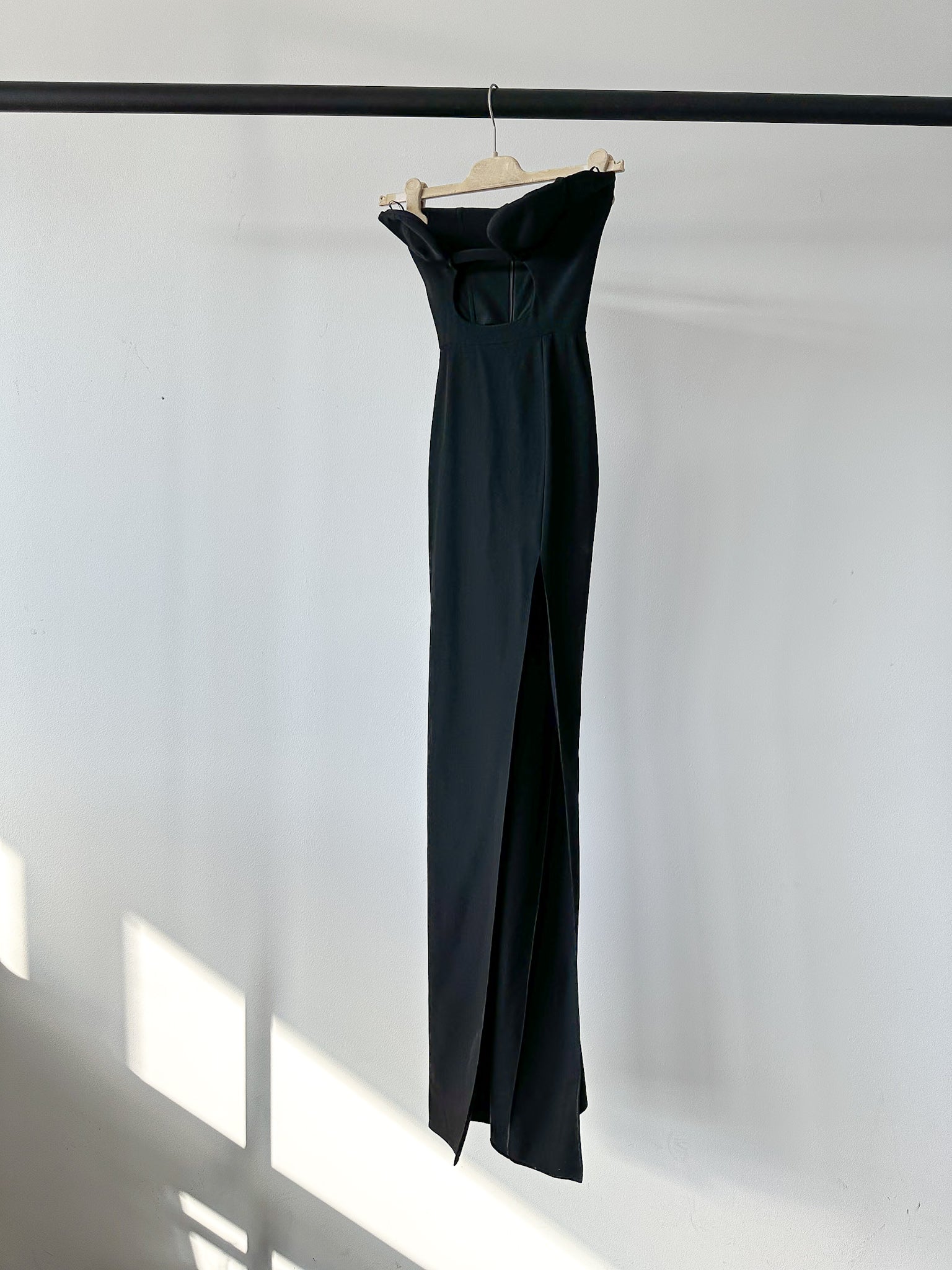 Nensi Dojaka Black Cut Out Maxi Dress - House Of Huntington