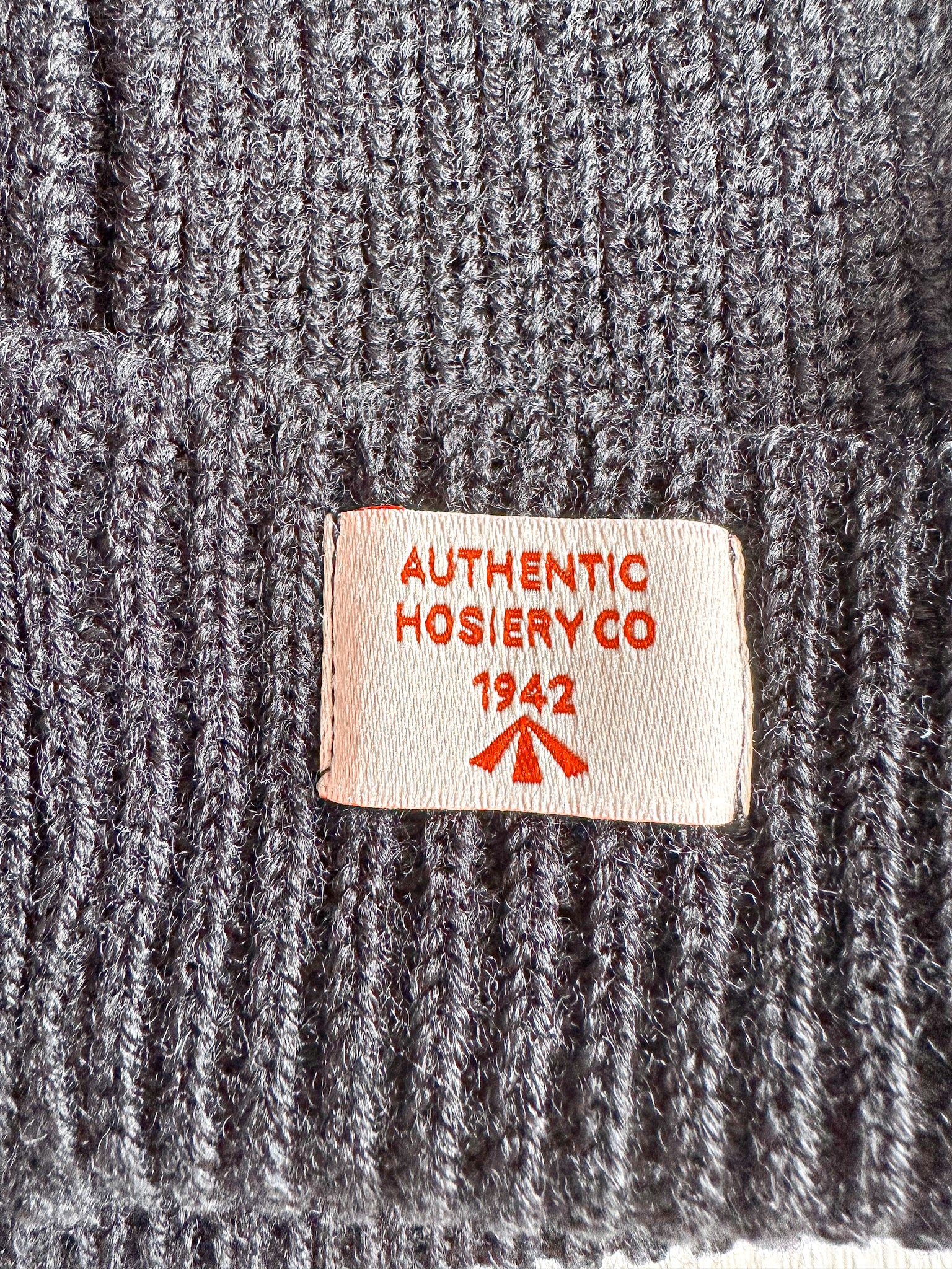 NigeI Cabourn Broad Arrow Wool Beanie Hat LOGO