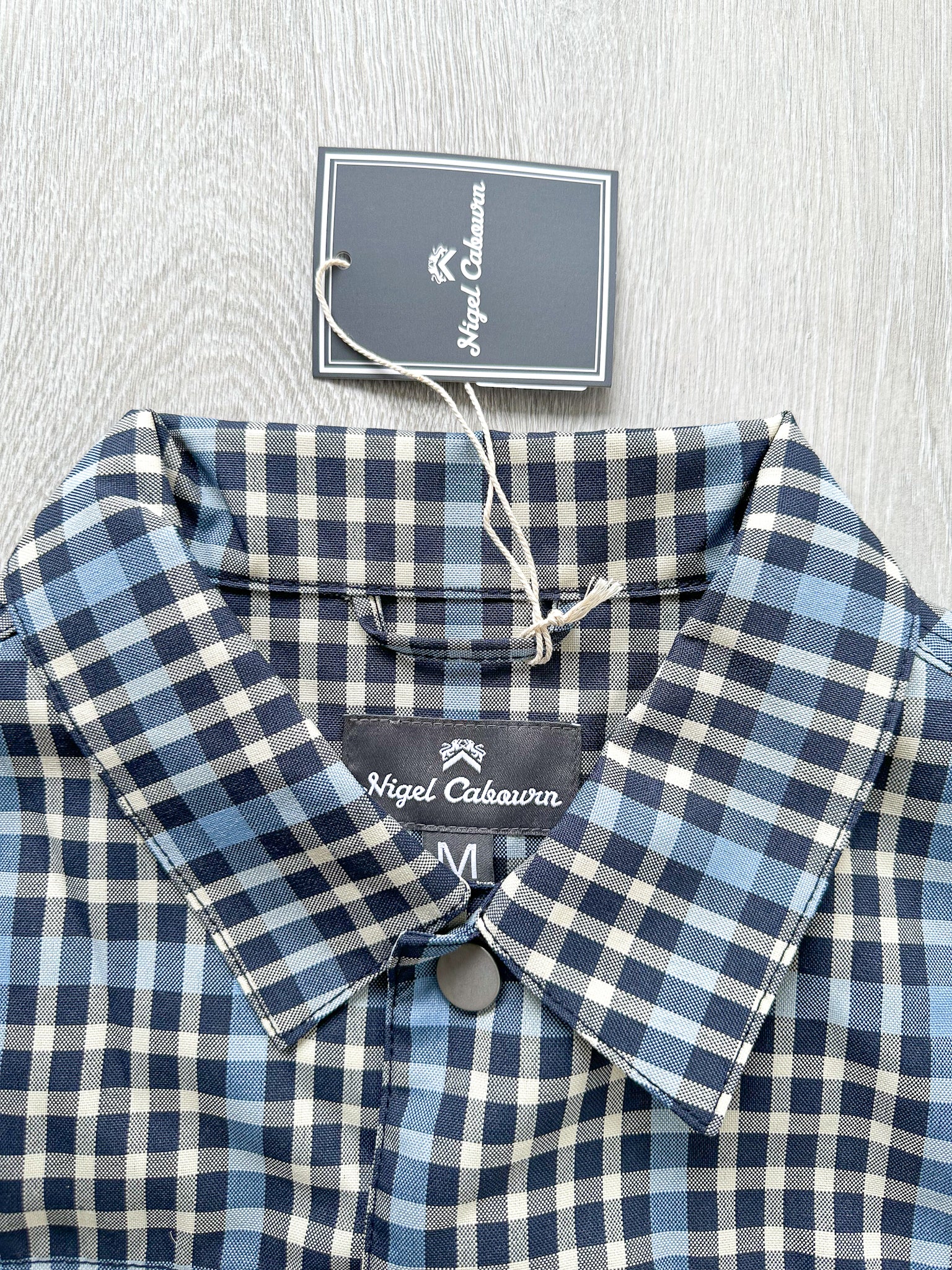 Nigel Cabourn Japanese S Type 1 Jacket Blue Checked - House Of Huntington