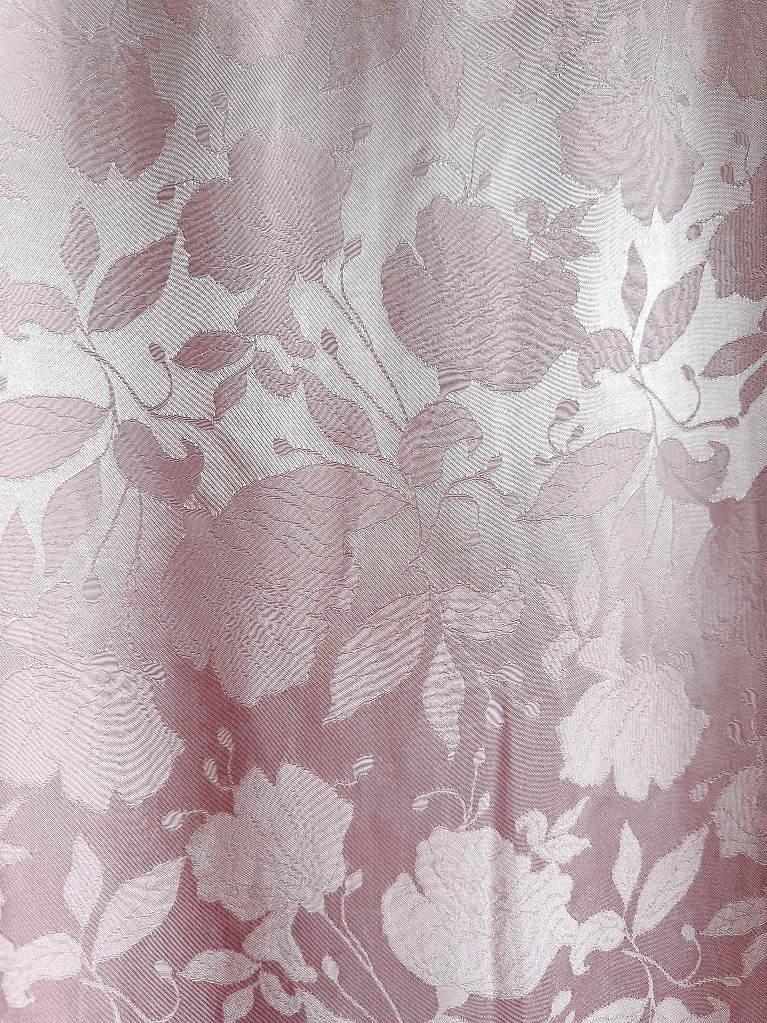 The Vampire's Wife Storm From The Shelter Pink Floral Satin Long Sleeve Dress - House Of Huntington