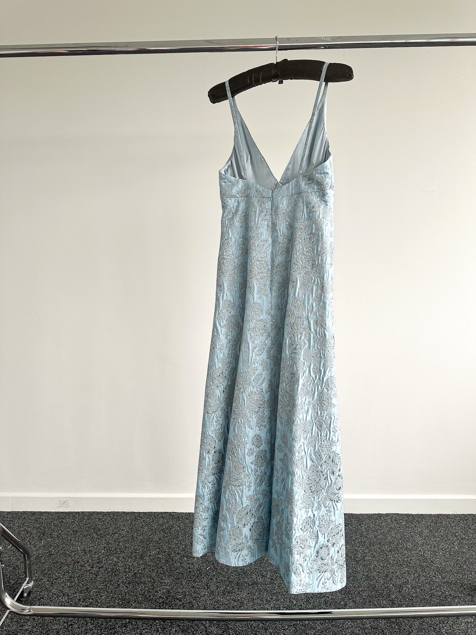 The Vampire's Wife Blue Glinda Floral Brocade - House Of Huntington