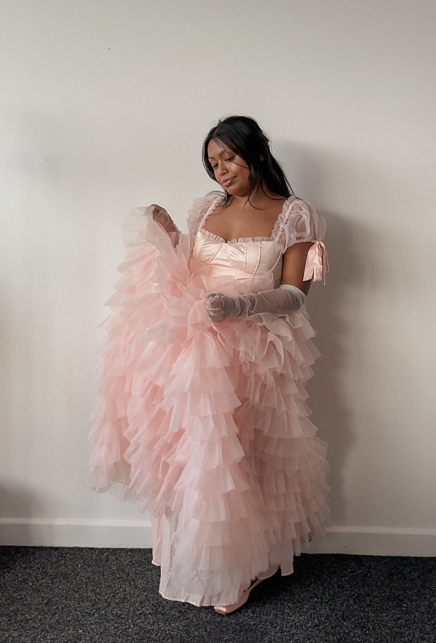 amy jane london pink dress Amy Jane London Adeline sweetheart maxi dress in pink ditsy gingham