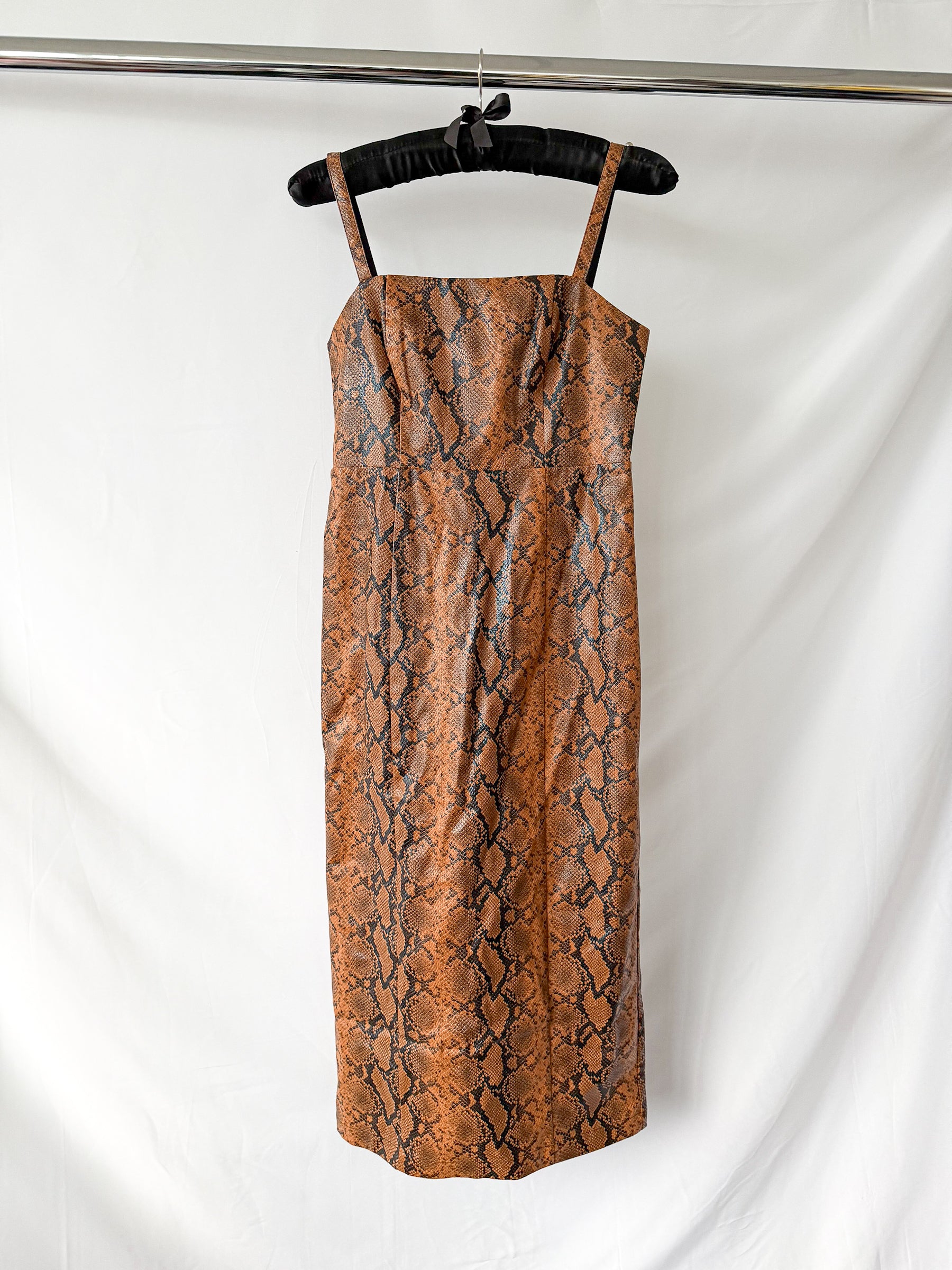 brown vinyl dress Reedition Vinyl Dress - Burgundy - 42