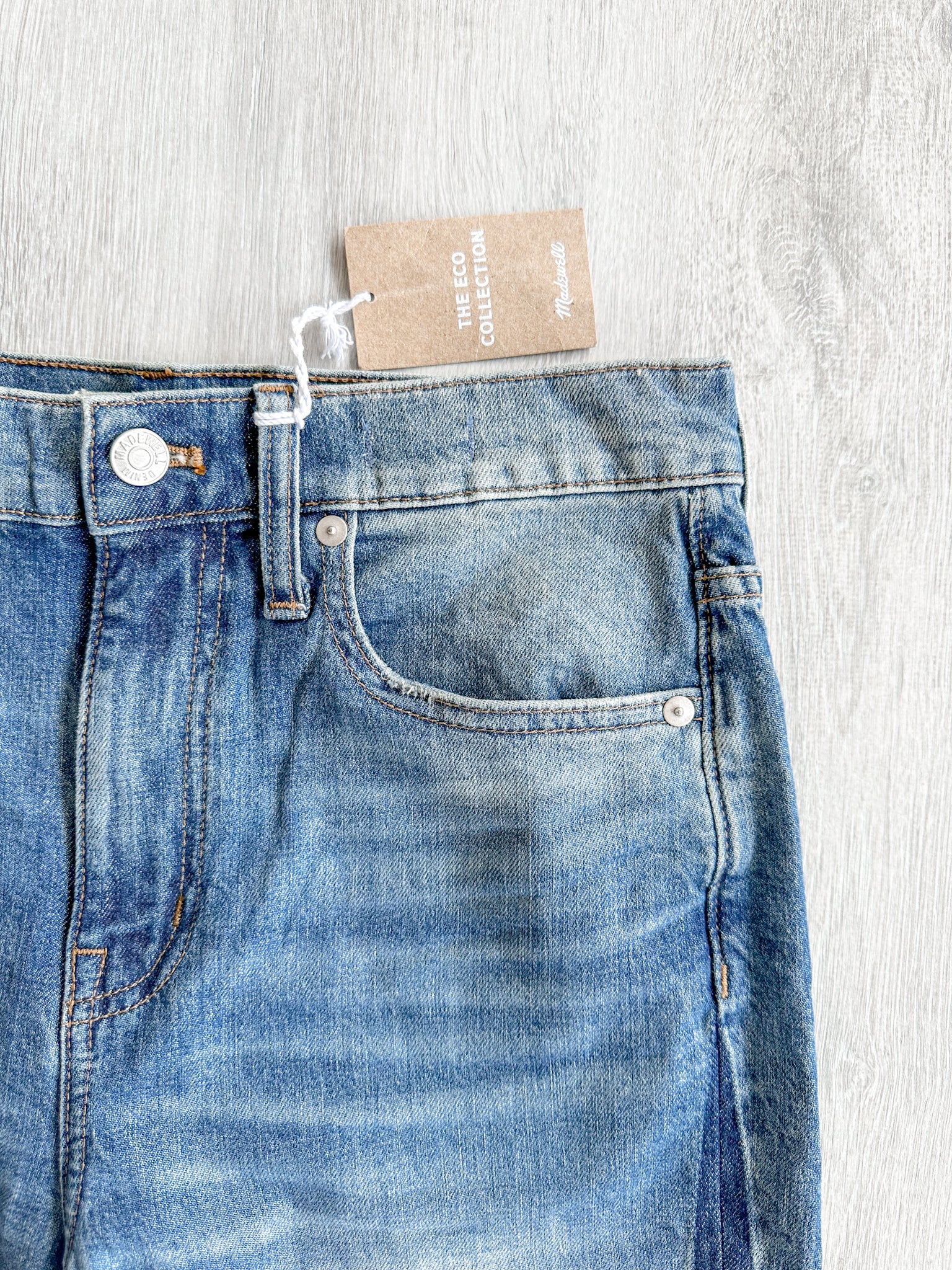 Madewell High-Rise Slim Raebrook Wash Boyjean Relaxed Leg Denim Jeans - House Of Huntington
