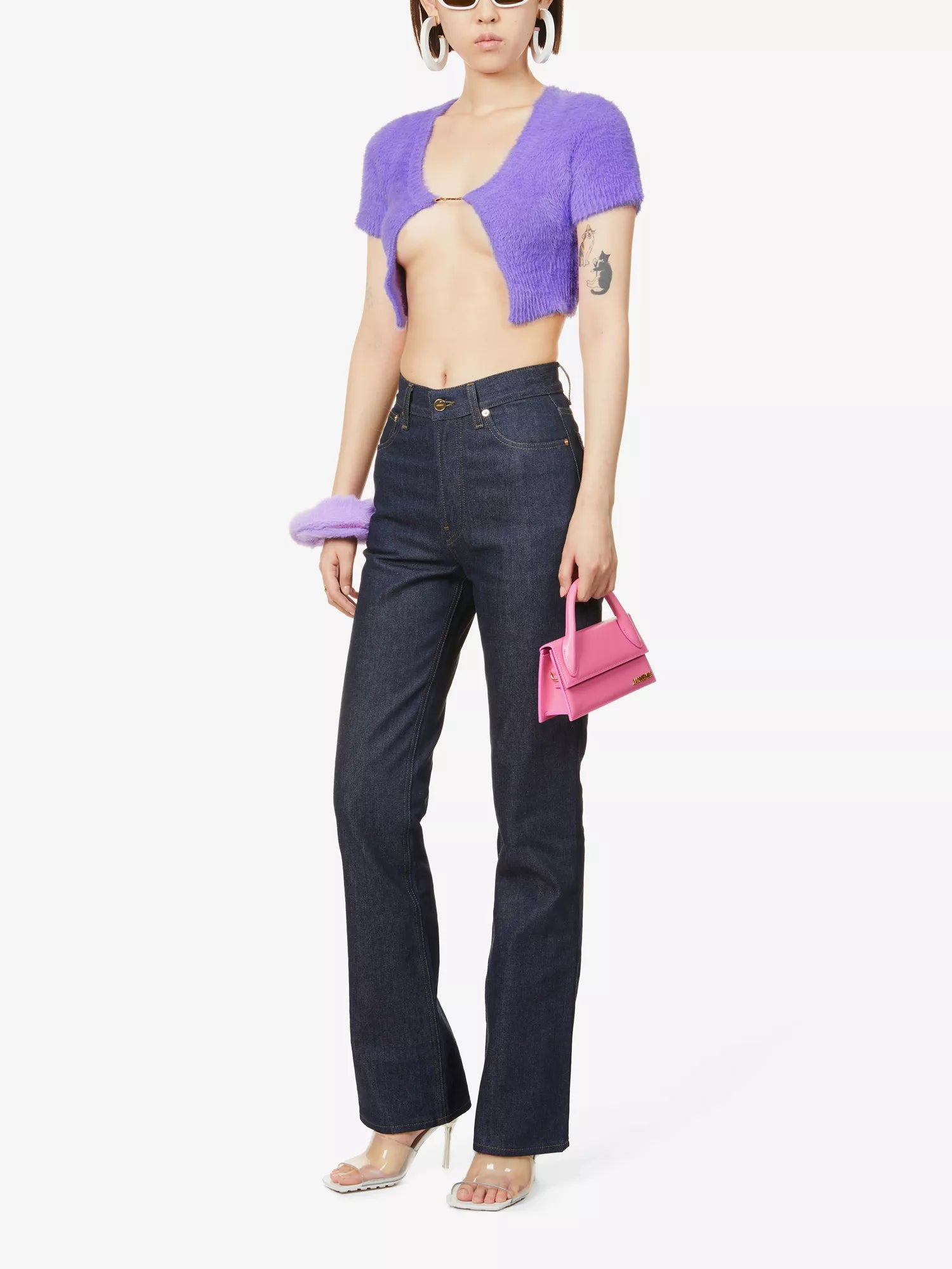 JACQUEMUS Purple La Maille Neve Manches Longues' Cardigan - House Of Huntington