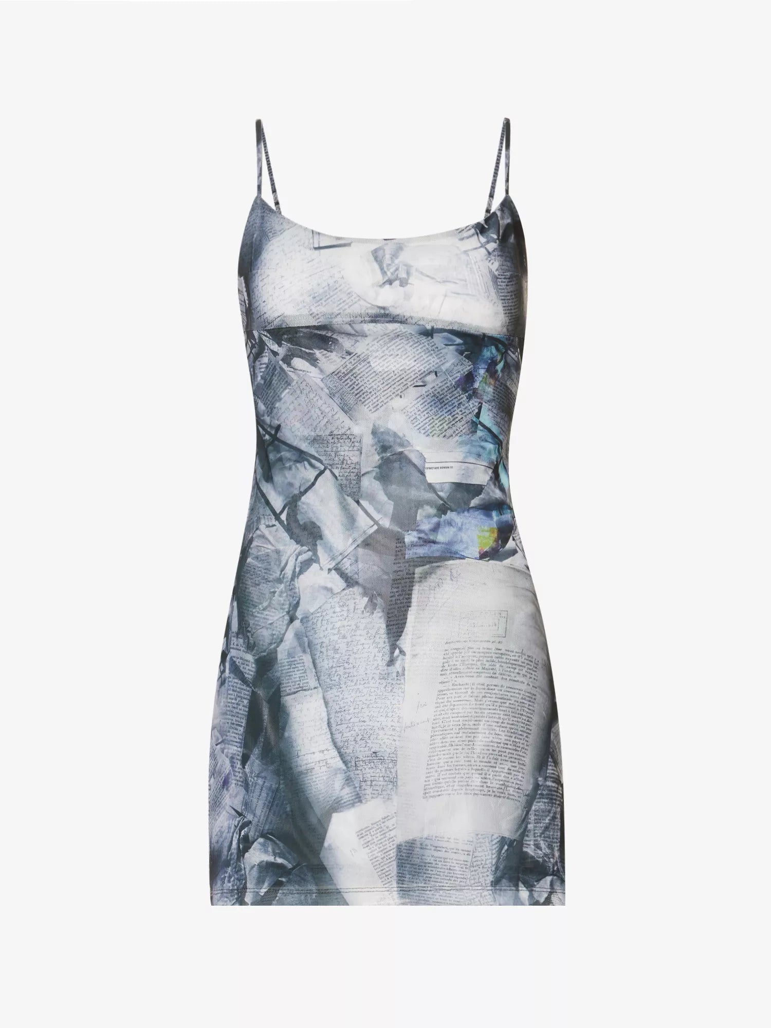 MIAOU Anya Newspaper Print Stretch Mini Dress - House Of Huntington