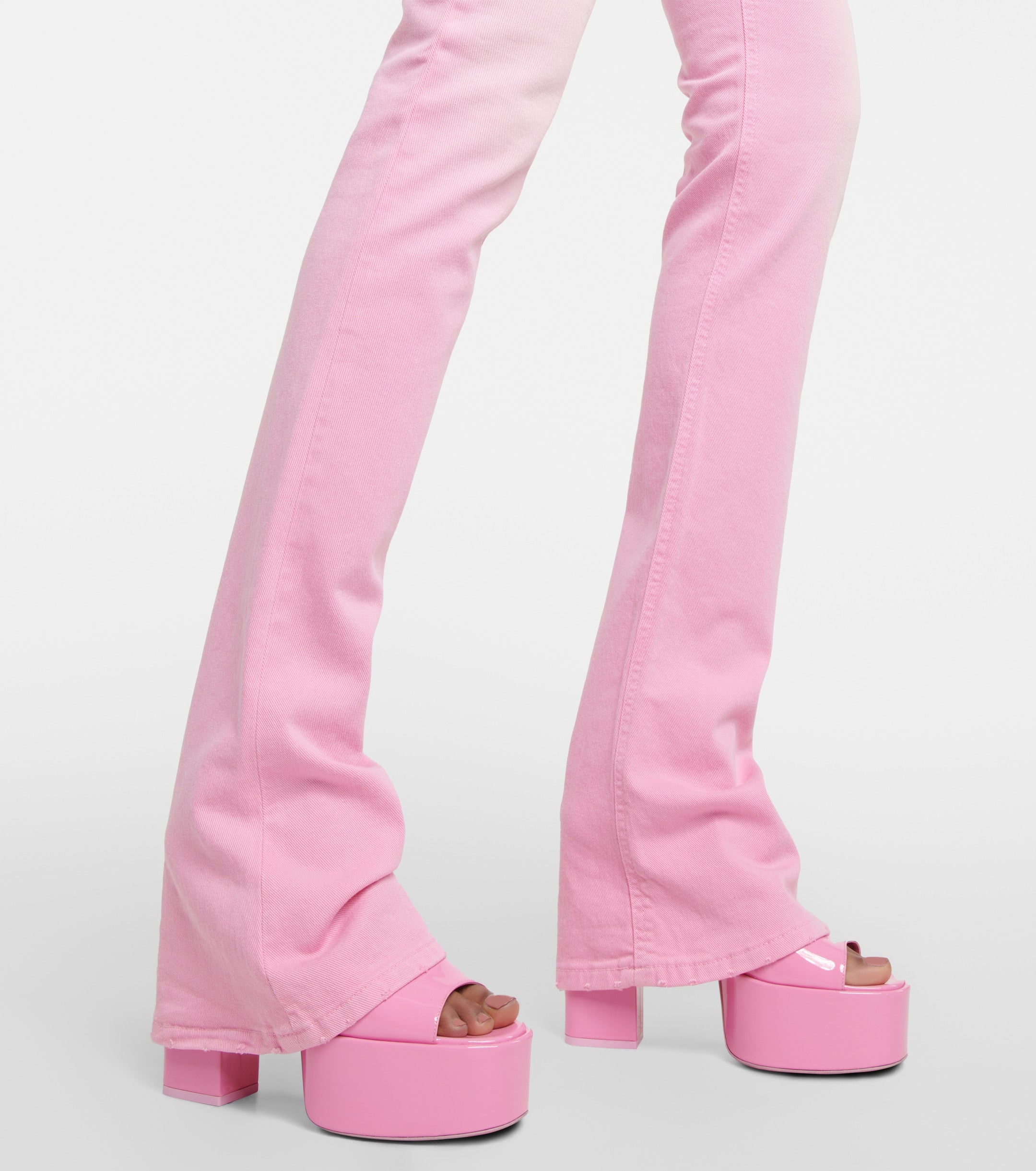 PARIS TEXAS Pink Tatiana Patent Leather Platform 130mm High Heels - House Of Huntington