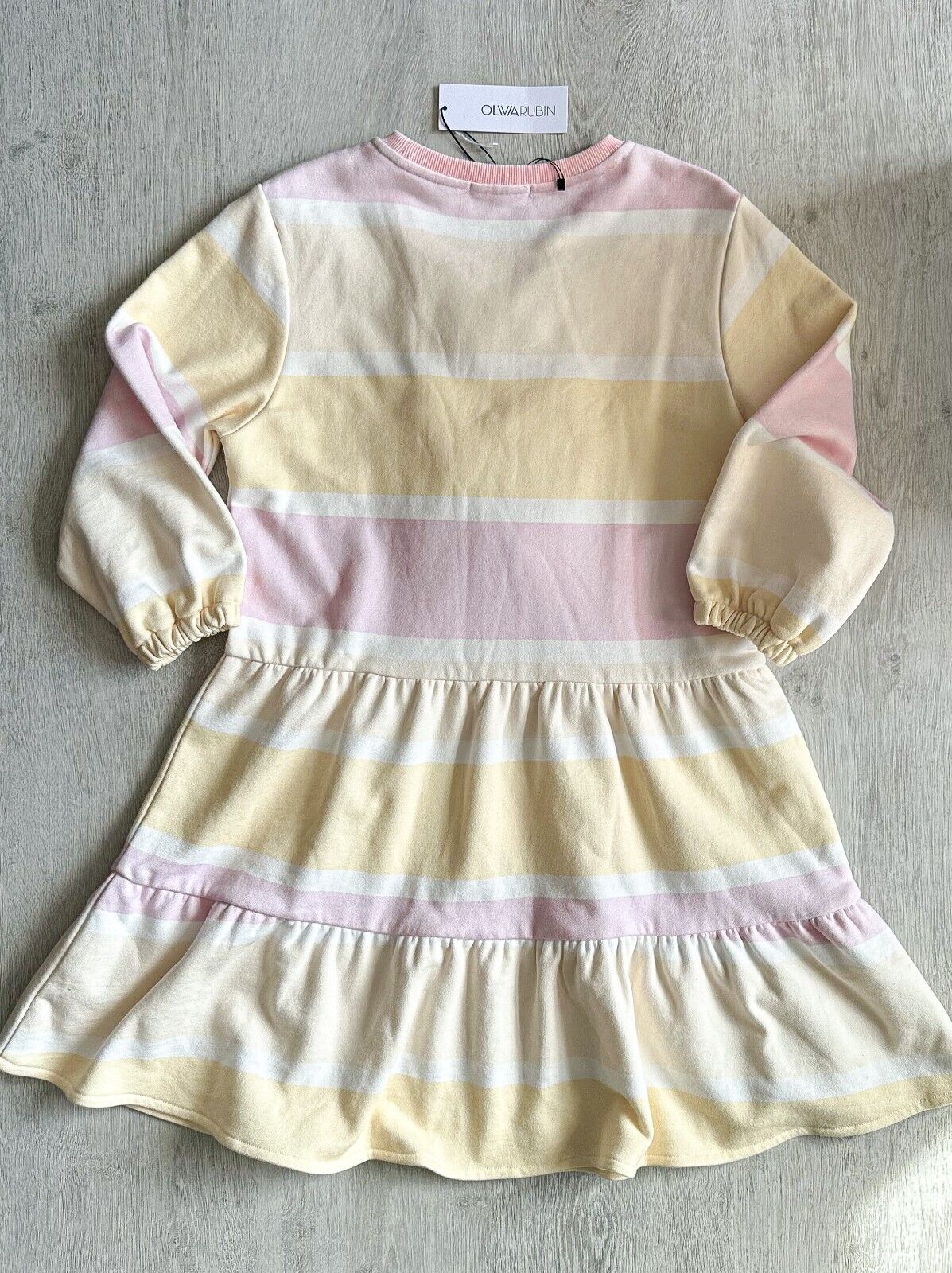OLIVIA RUBIN Striped Pink Bow Detail Angel Coquette Aesthetic Dress - House Of Huntington