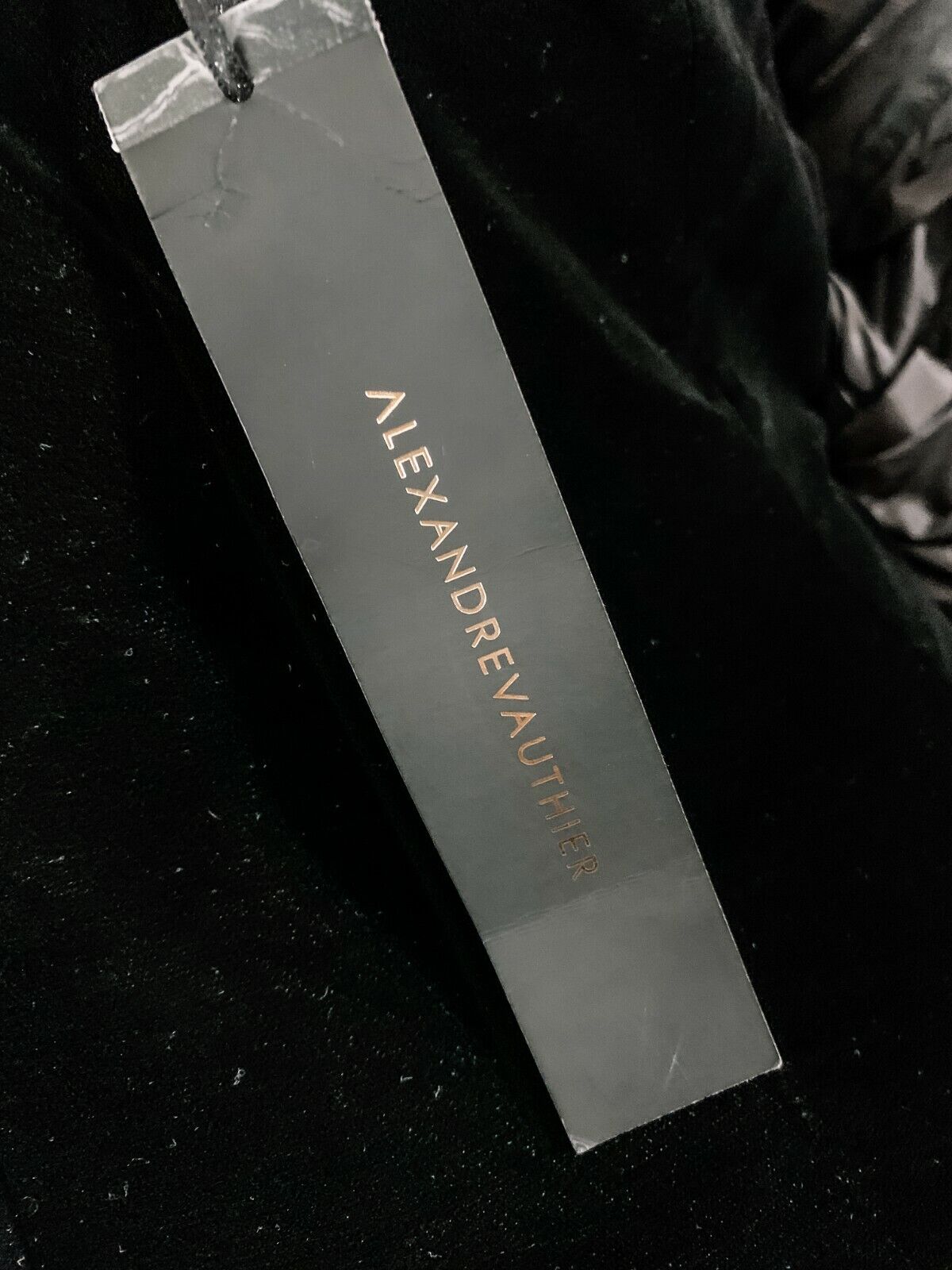 Alexandre Vauthier Black Velvet Dramatic Drape Detail Dress - House Of Huntington