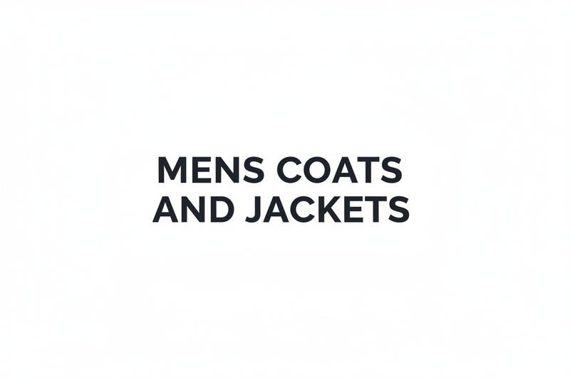 Men's Coats & Jackets