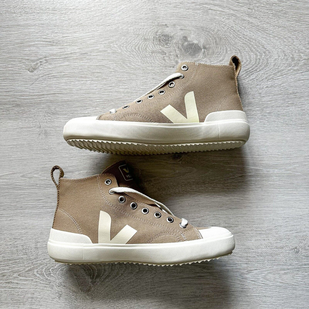 VEJA Nova Brown High Top Logo Trainers Sneakers - House Of Huntington