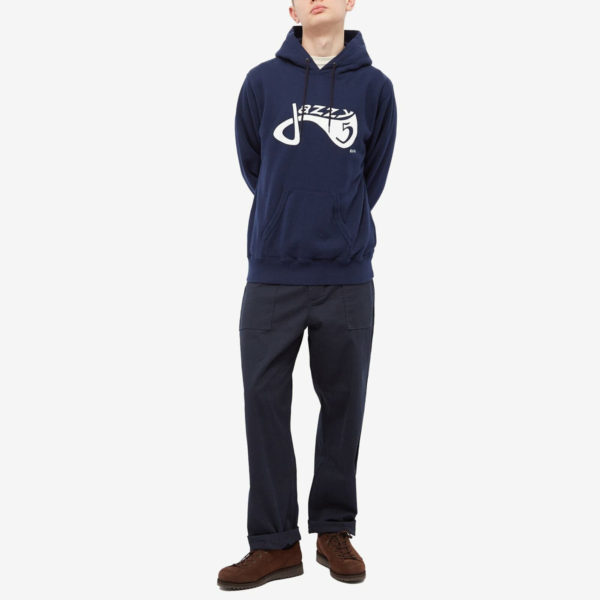 Uniform Experiment Men's Fragment Jazzy Jay 5 Hoody in Navy