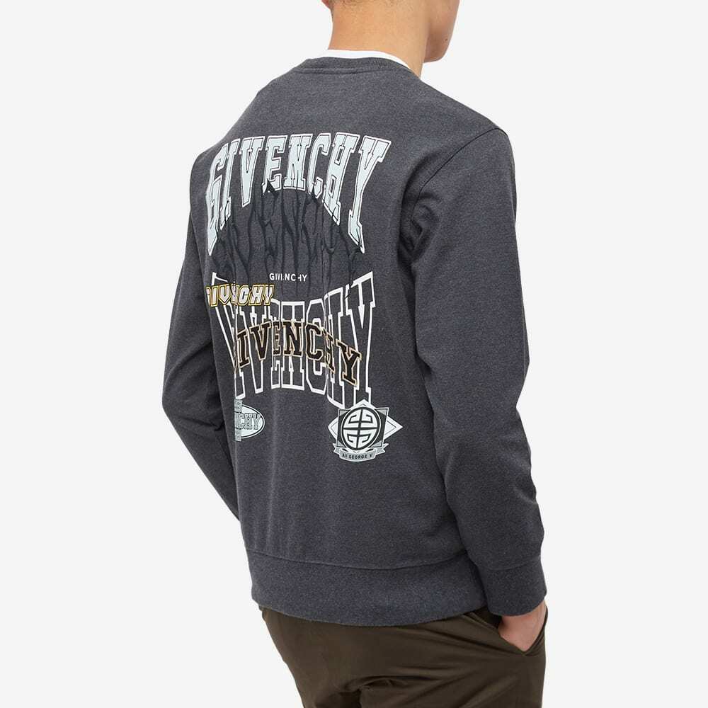 Givenchy Men's Multi Logo Crew Sweat in Charcoal