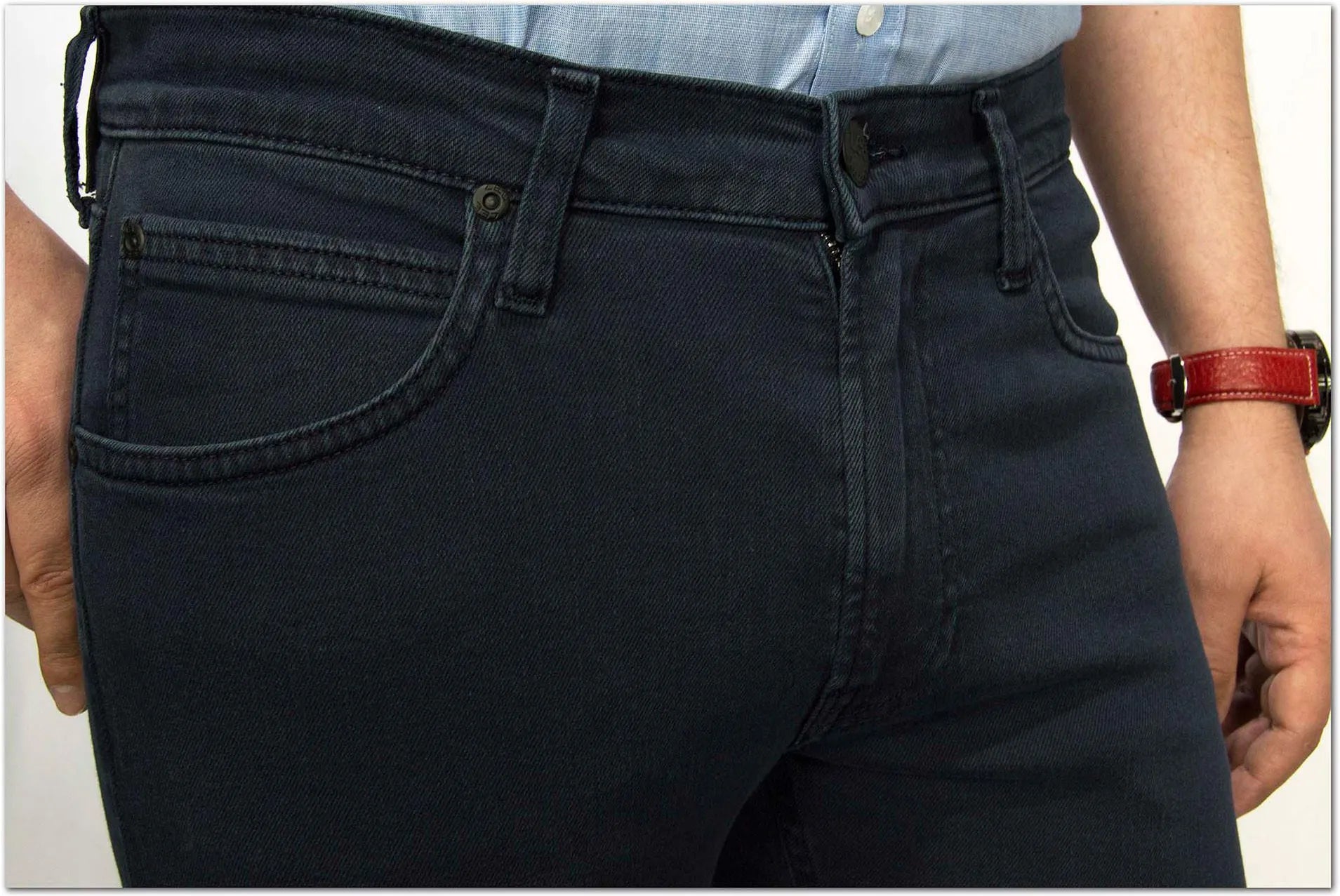 LEE Luke Tapered Dark Grey Jeans