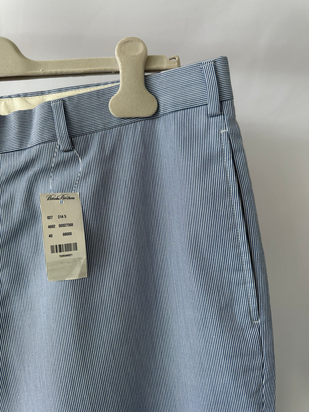 Brooks Brothers Blau Weiß Gestreifte Hose