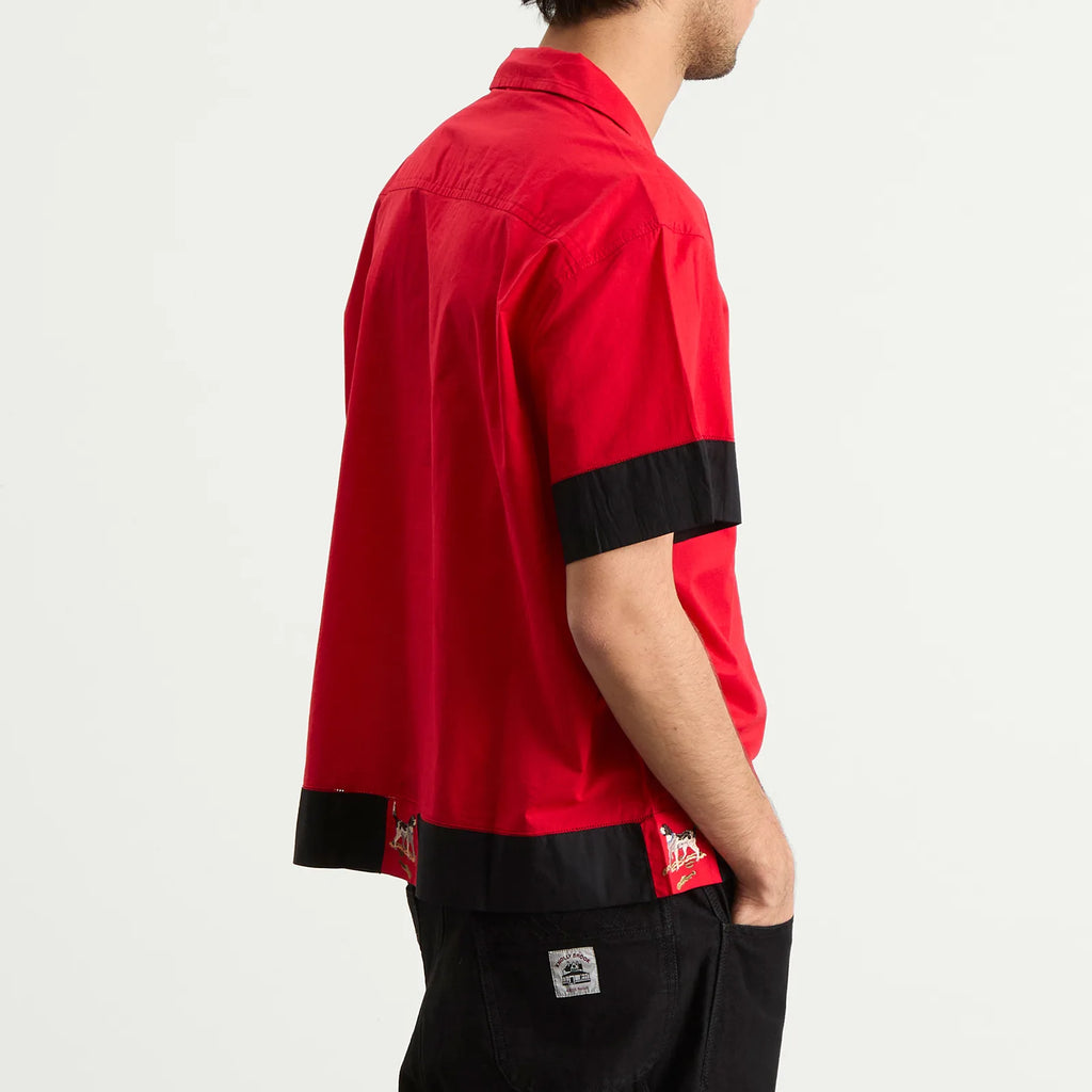Bode Pointer Short Sleeve Shirt Red