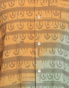 Acne Studio Peace Patterned Shirt In Green