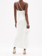 GALVAN Ibiza Pearl White One Shoulder Bridal Wedding Dress - House Of Huntington