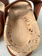 Gabriela Hearst Striker Leather Sandals Summer Chic Cognac Brown - House Of Huntington