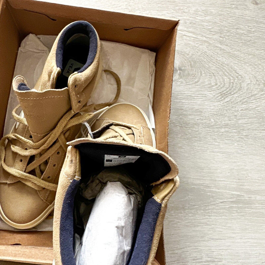 VEJA Minotaur Dune Brown Suede Pierre V Trainers Sneakers - House Of Huntington