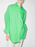 THE FRANKIE SHOP Melody Organic Cotton Button Up Boyfriend Shirt - House Of Huntington