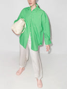 THE FRANKIE SHOP Melody Organic Cotton Button Up Boyfriend Shirt - House Of Huntington