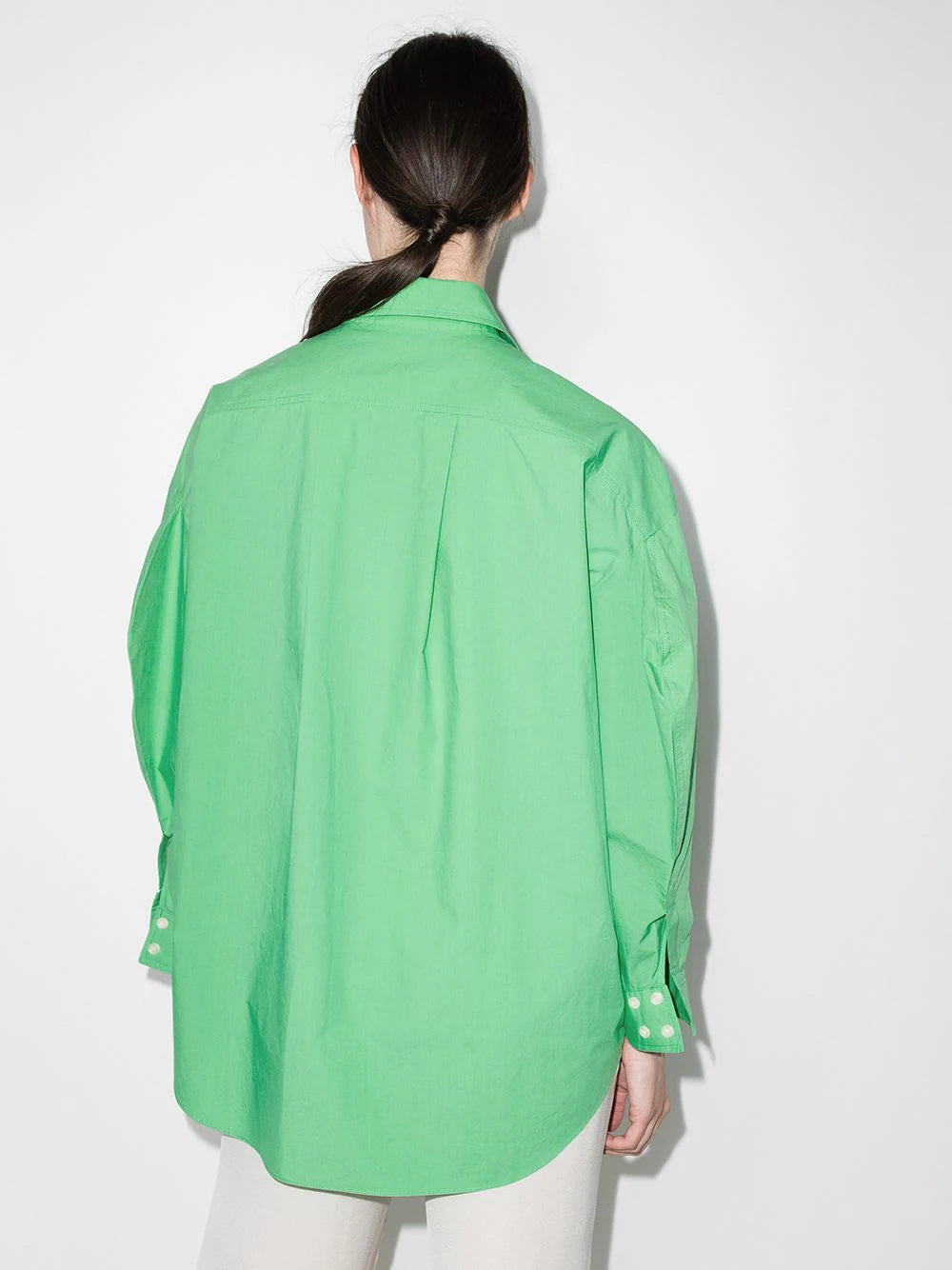 THE FRANKIE SHOP Melody Organic Cotton Button Up Boyfriend Shirt - House Of Huntington
