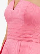 REBECCA VALLANCE Pink Carmelita Corseted Fitted Waist Flared Formal Gown - House Of Huntington