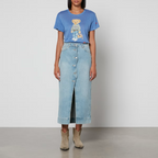 Polo Ralph Lauren Polo Teddy Bear Blue Linen Relaxed Tee