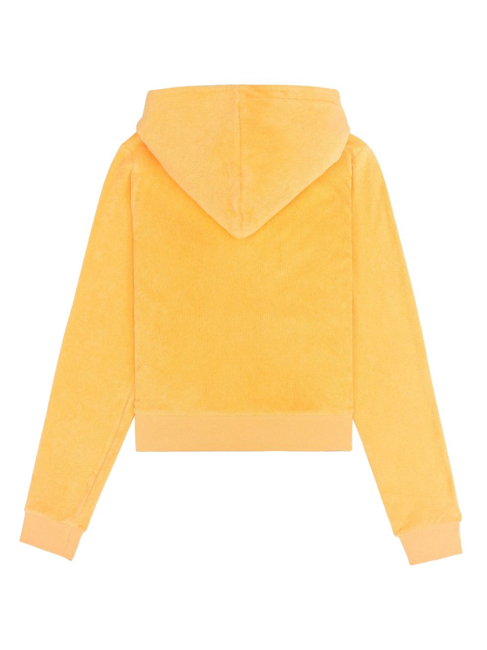 SPORTY & RICH NY Tennis Club Zip Up Orange Hoodie - House Of Huntington