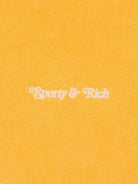 SPORTY & RICH NY Tennis Club Zip Up Orange Hoodie - House Of Huntington