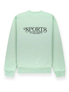 SPORTY & RICH Mens Mint Green Crew Neck Logo Sweatshirt - House Of Huntington