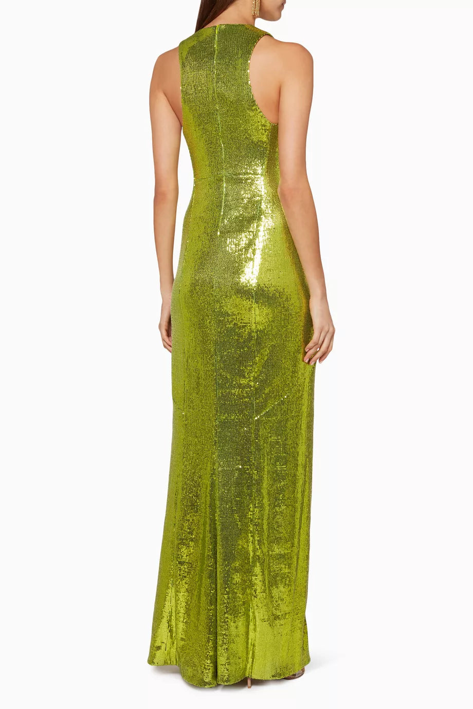 GALVAN Green Sequinned Reflection Gown - House Of Huntington