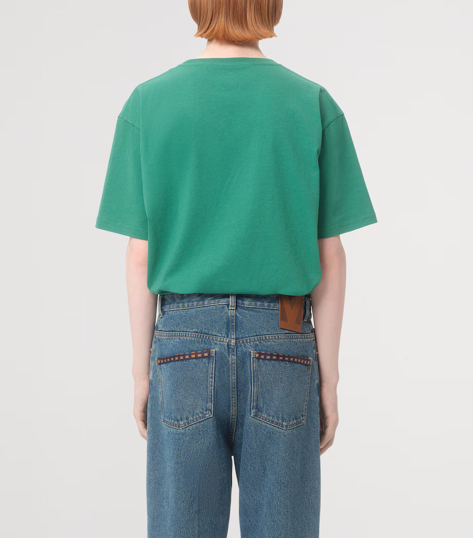 Valentino Green 'Chez Valentino' Print T-shirt