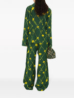 Burberry Dandelion Print Silk Pyjama Shirt
