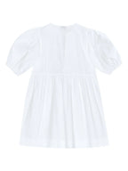 Ganni White Poplin Tie-Front Mini Dress