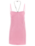 The Attico Coco Sugar Pink Mini Slip Dress