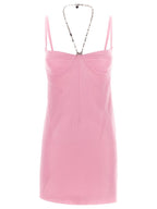 The Attico Coco Sugar Pink Mini Slip Dress