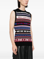 Charles Jeffrey Loverboy Fair Isle-intarsia Knitted Top Vest