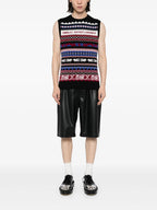 Charles Jeffrey Loverboy Fair Isle-intarsia Knitted Top Vest