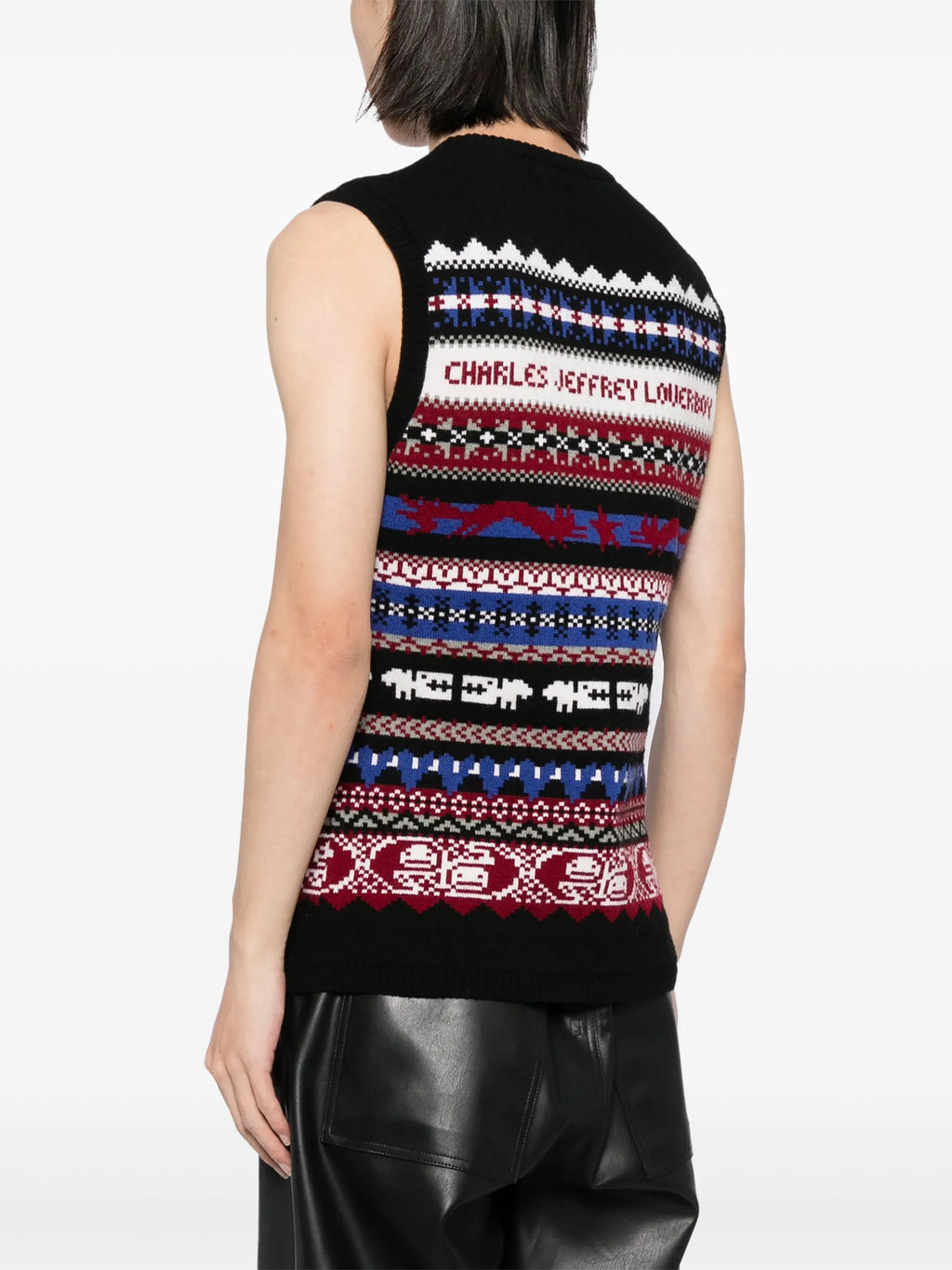 Charles Jeffrey Loverboy Fair Isle-intarsia Knitted Top Vest