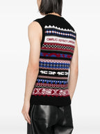 Charles Jeffrey Loverboy Fair Isle-intarsia Knitted Top Vest