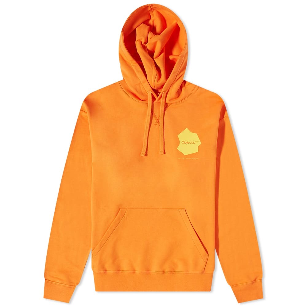 Objects IV Life By Daniel Arsham Men's Continuity Print Hoody in Studio Orange