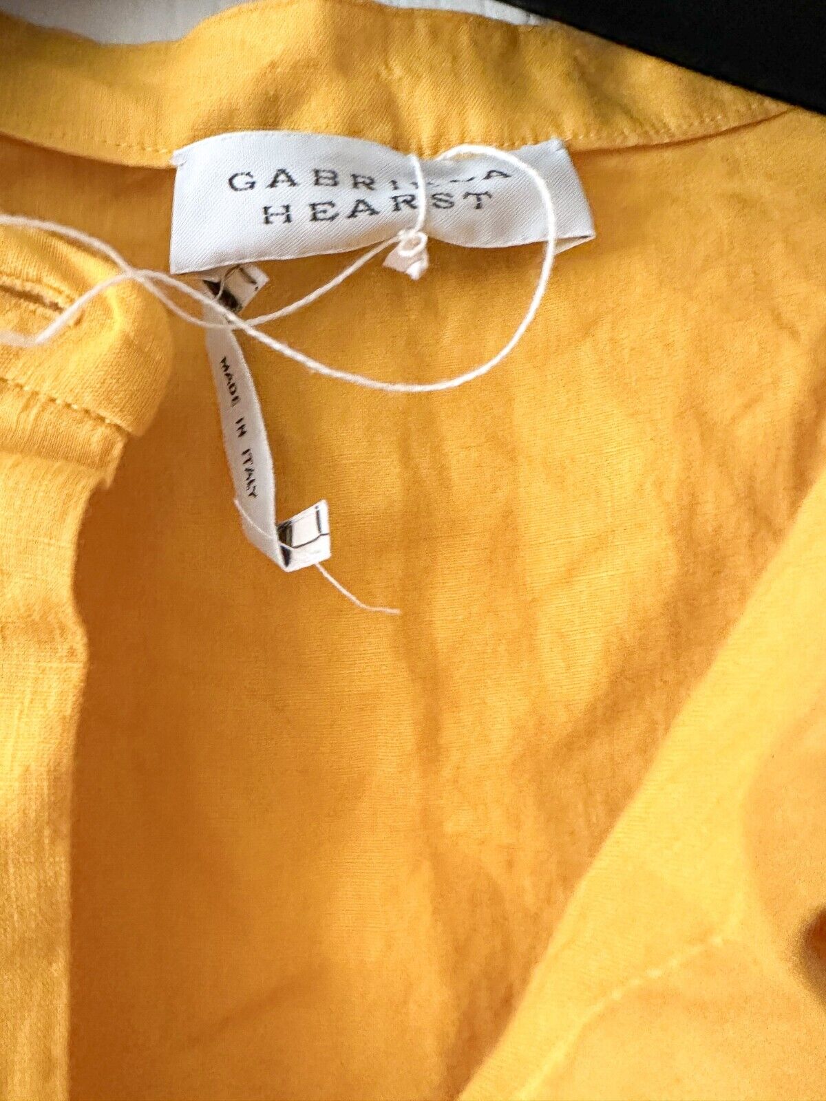 GABRIELA HEARST Yellow Massey Button-Up Shirt Maxi Dress - House Of Huntington