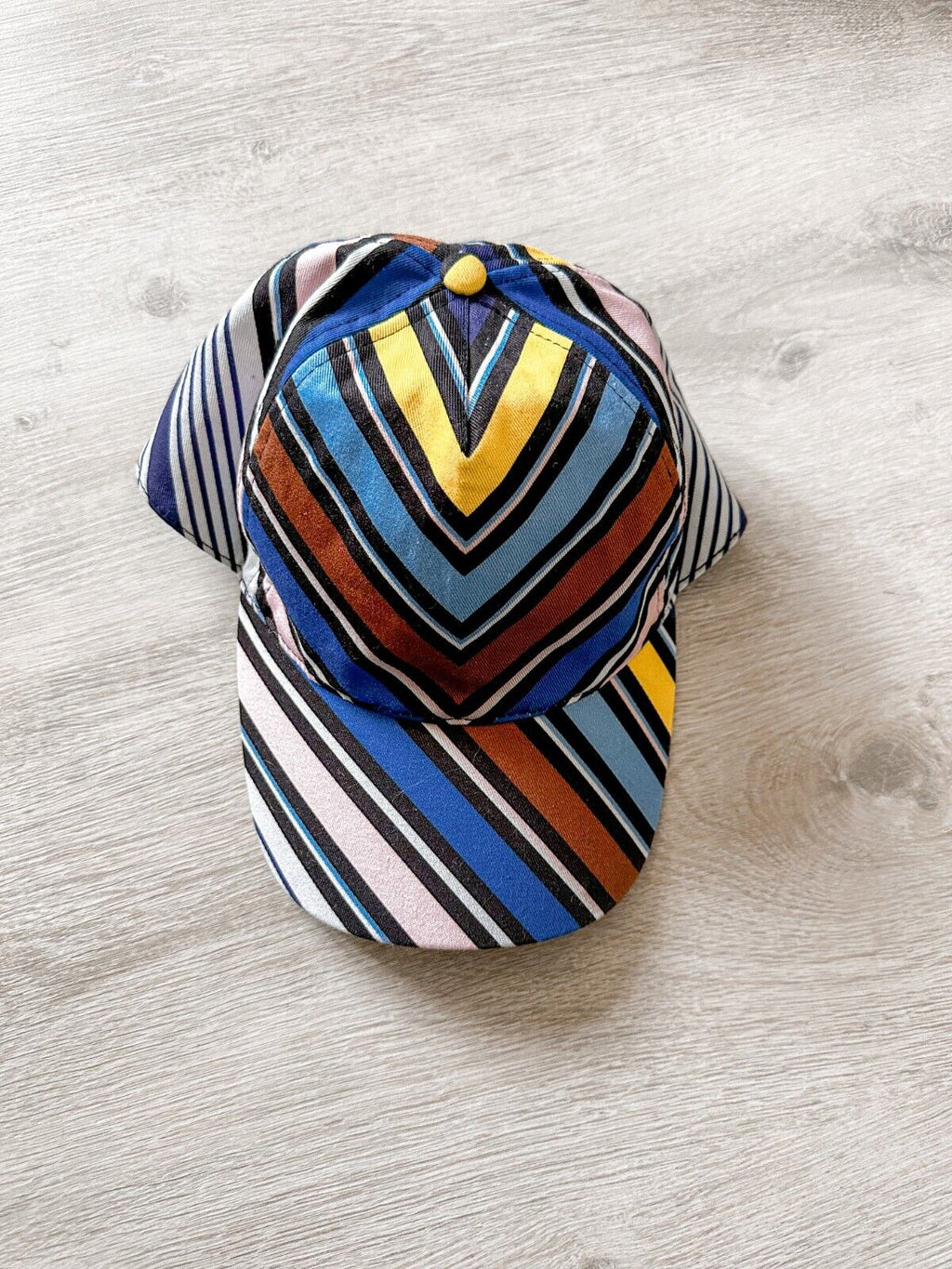 MISSONI Zig Zag Blue Multicolour Stripe Unisex Cap