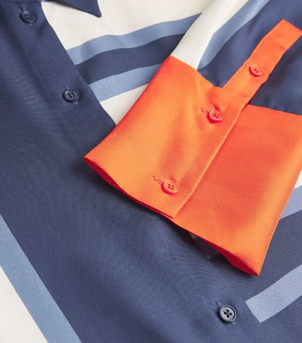 SIR. The Label Seidenhemd gestreift Dazed