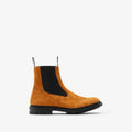 Burberry X Tricker’s Suede Dee High Chelsea Boots Brown