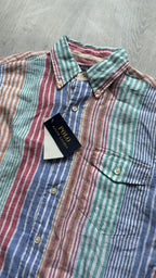 Polo Ralph Lauren Linen Multicoloured Striped Slim Fit Shirt