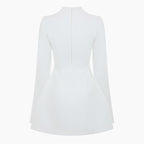 Odd Muse White The Ultimate Muse Split Sleeve Mini Dress
